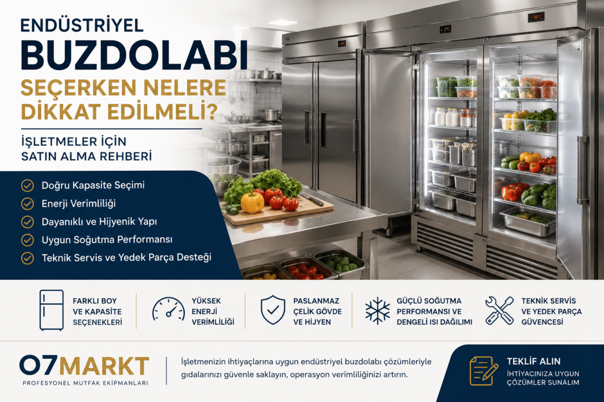 Endüstiriyel Buzdolabı Seçerken Nelere Dikkat Edilmeli?