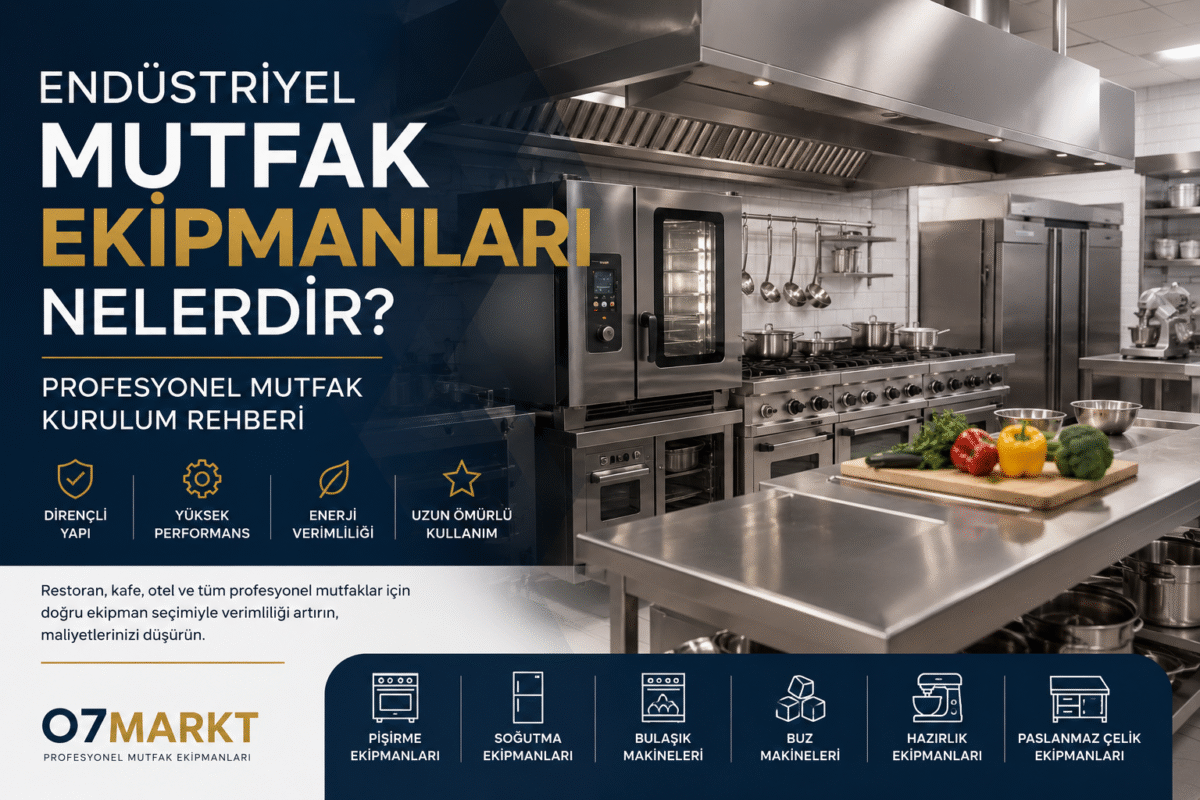 Endüstiriyel Mutfak Ekipmanları Nelerdir?